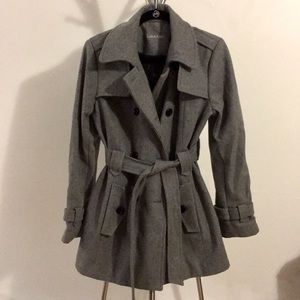 Gray Calvin Klein Wool Coat (S)